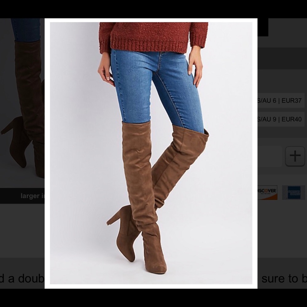 Charlotte Russe ✨ New Thigh High Boots Size 7